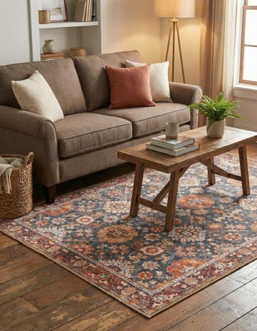 4' 1 x 6' 1 Washable Timeless Rug