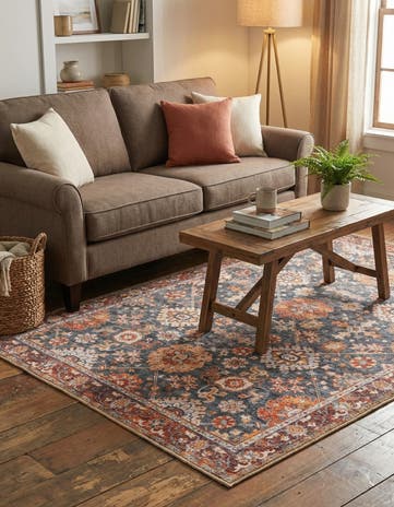 4' 1 x 6' 1 Washable Timeless Rug