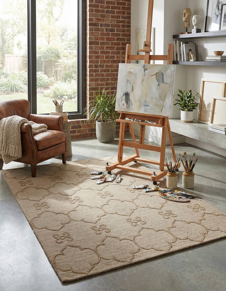 Detail image of 5' 2 x 7' 1 Luna Wool Rug