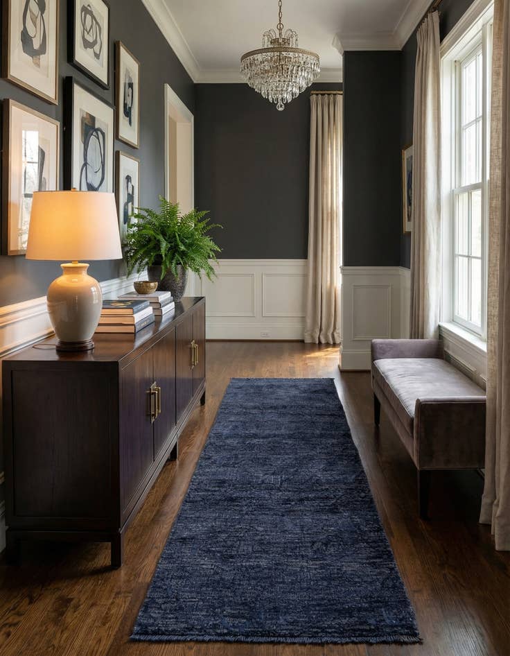 Detail image of 2' 6 x 8' 3  Hand Knotted Darya Runner Rug