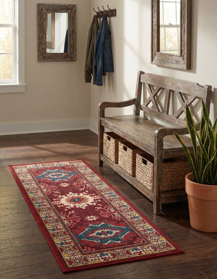 Detail image of  2' x 5'  Washable Baja Indoor / Outdoor Runner Rug