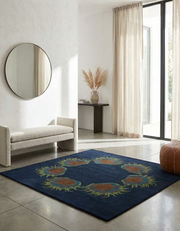 7' 5 x 7' 6 Luna Wool Square Rug