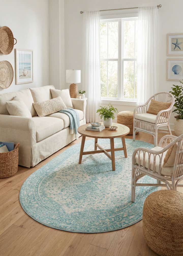 5' 3 x 8' Dover Oval Rug