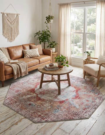 Washable Yara Octagon Rug