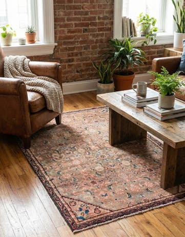 3' 1 x 4' 9 Hand Knotted Ultra Vintage Persian Wool Rug