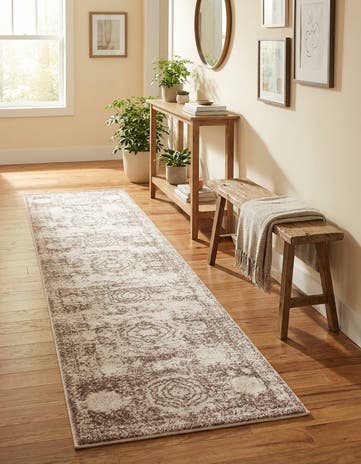 Light Brown Bexley Runner Rug