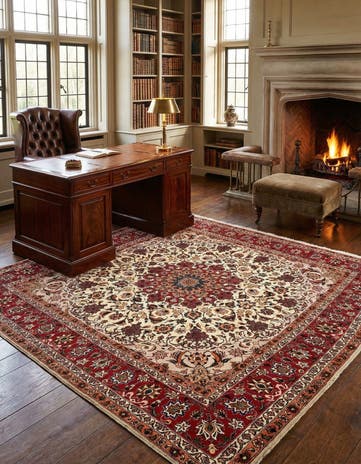 6' 6 x 6' 8 Tabriz Square Rug