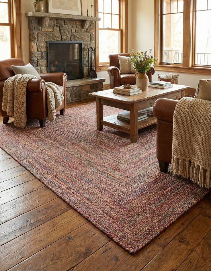 Detail image of 9' x 12' Easy-Clean Eco Verse Washable Indoor / Outdoor Rug