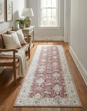 2' 7 x 10' Washable Timeless Runner Rug
