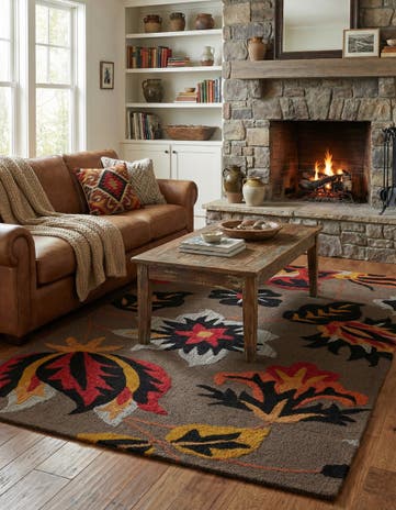 5' 1 x 8' 1 Agra Wool Rug
