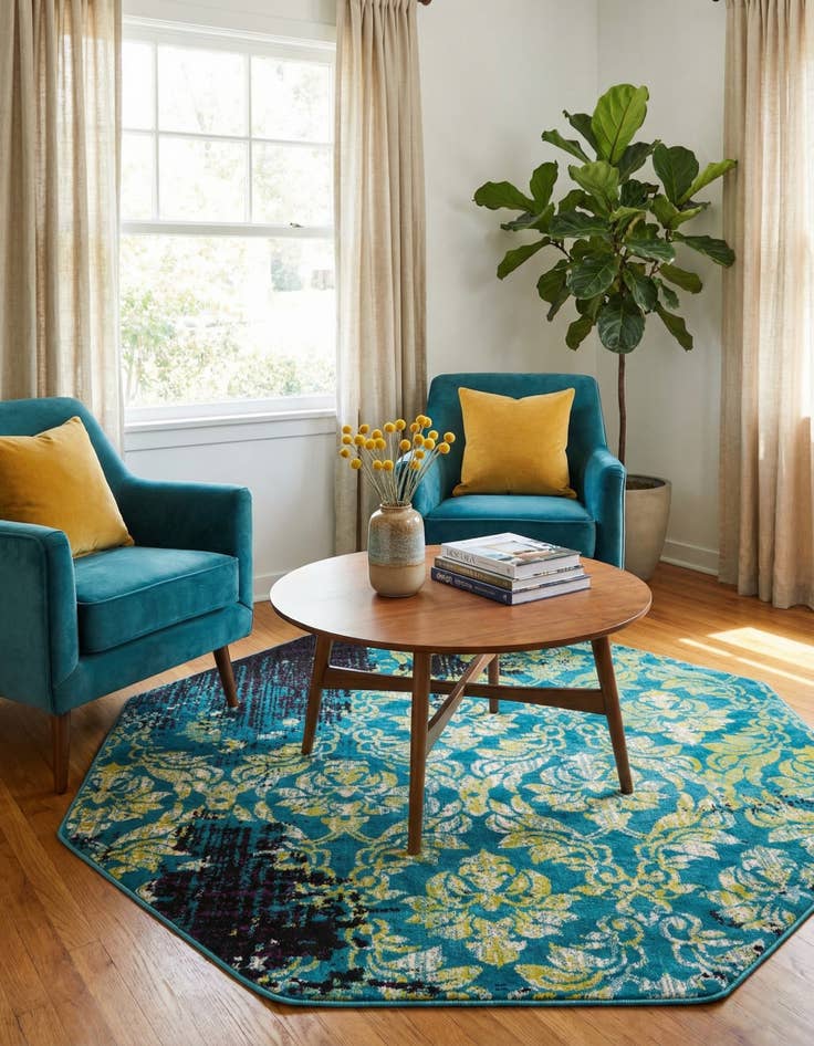 Detail image of 5' 3 x 5' 3 Istanbul Octagon Rug