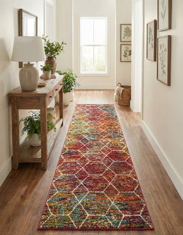 Lattice Frieze Runner Rug