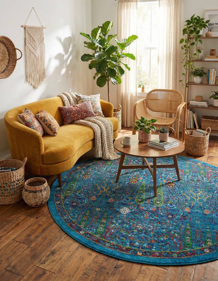 Detail image of 7' 10 x 7' 10 Calypso Round Rug