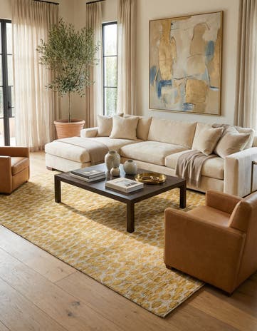 6' 1 x 9' Hand Knotted Darya Wool Rug