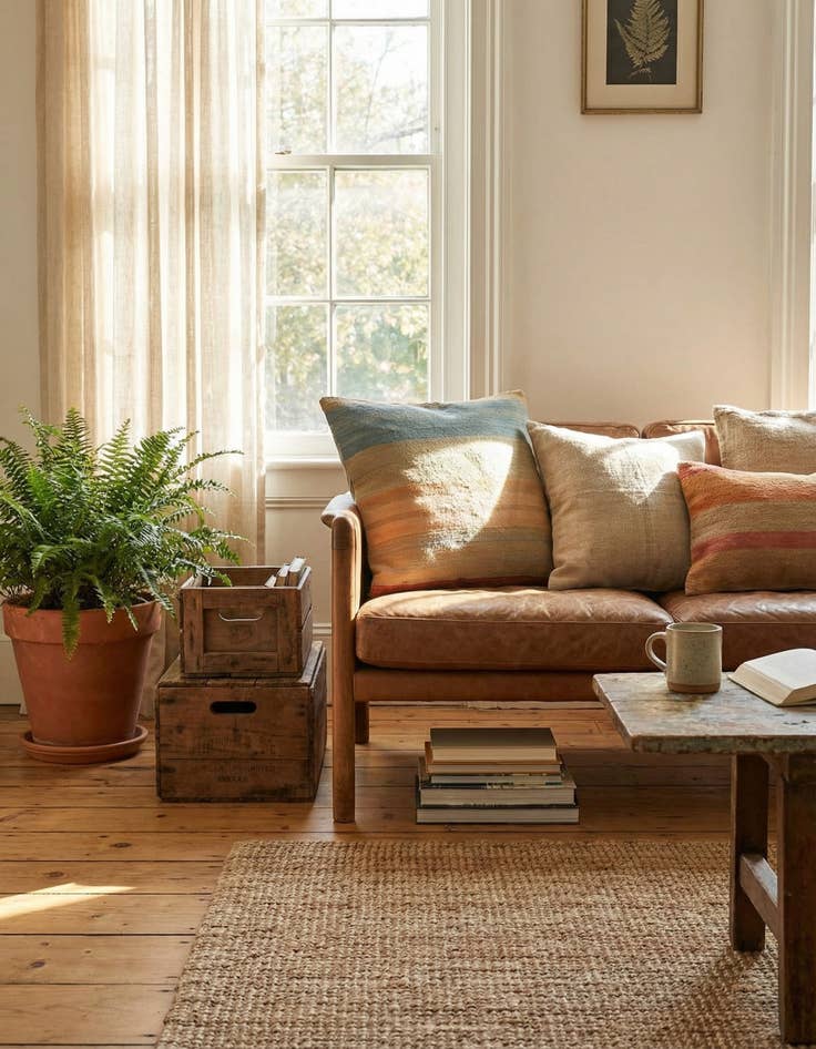 Detail image of 3' 2 x 3' 4  Hand Woven Pillow Wool Square Rug