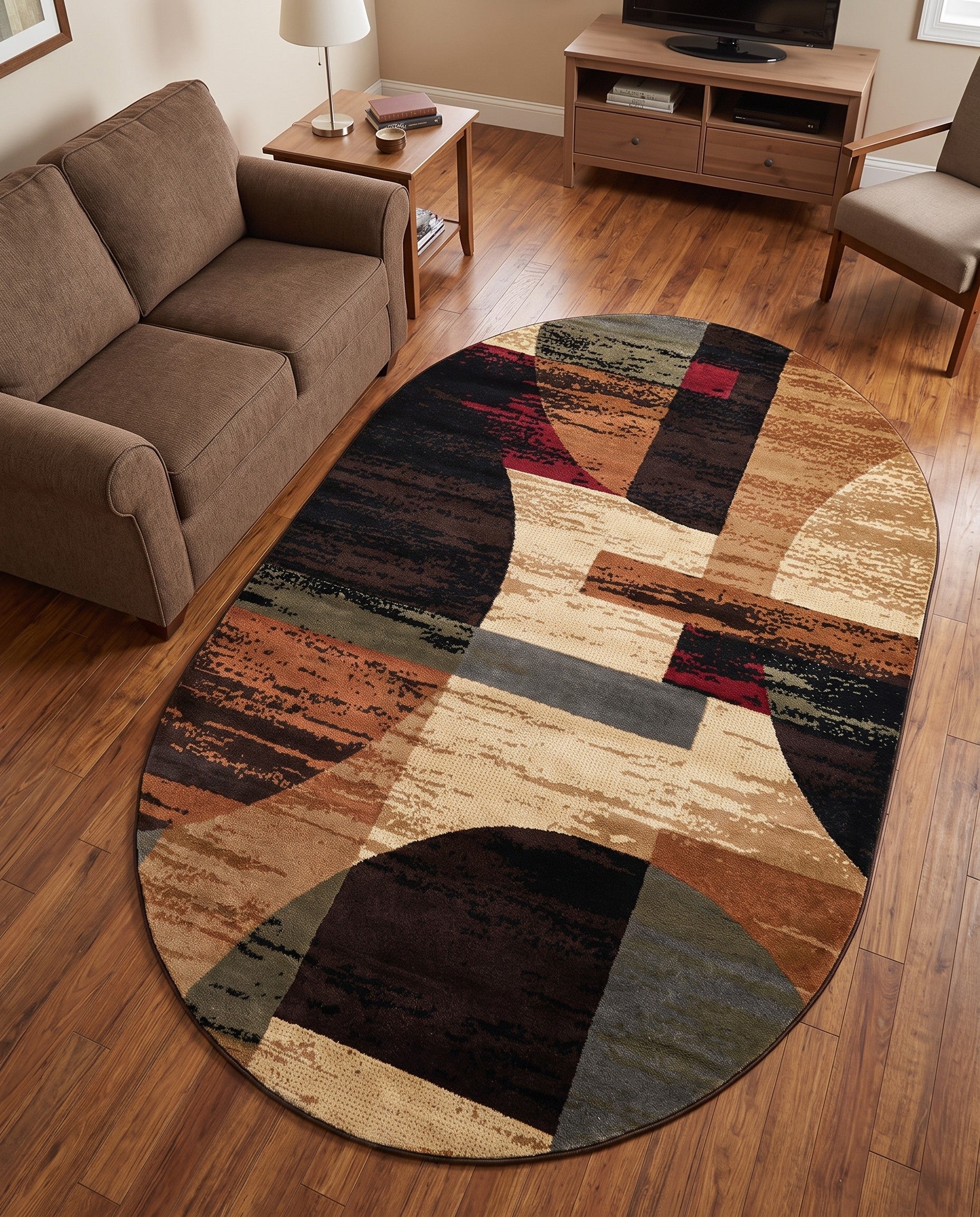 5' 3 x 8' Cafe Oval Rug