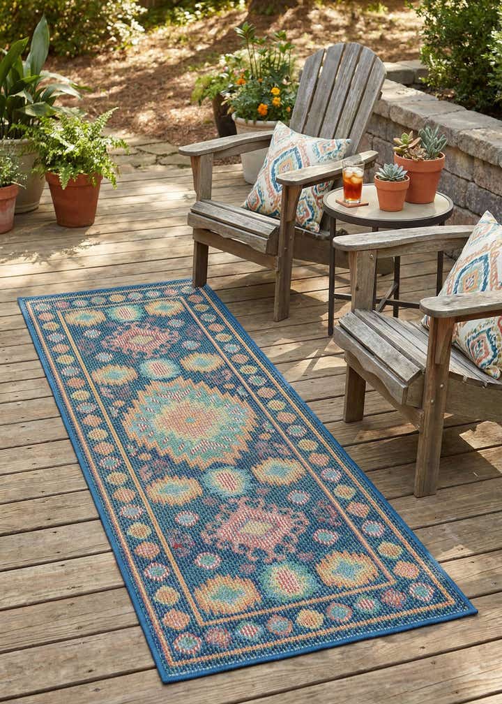 2' x 5' 1 Easy-Clean Baja Indoor / Outdoor Runner Rug