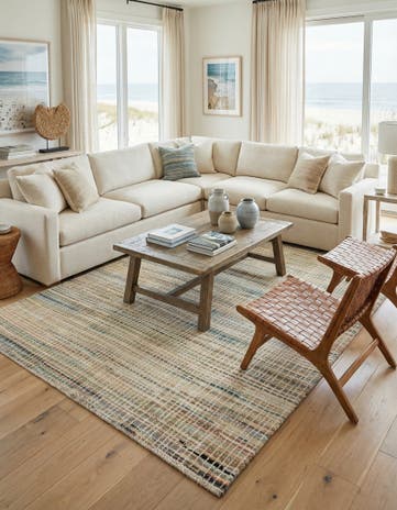 8' 5 x 9' 8 Hand Knotted Darya Wool Rug