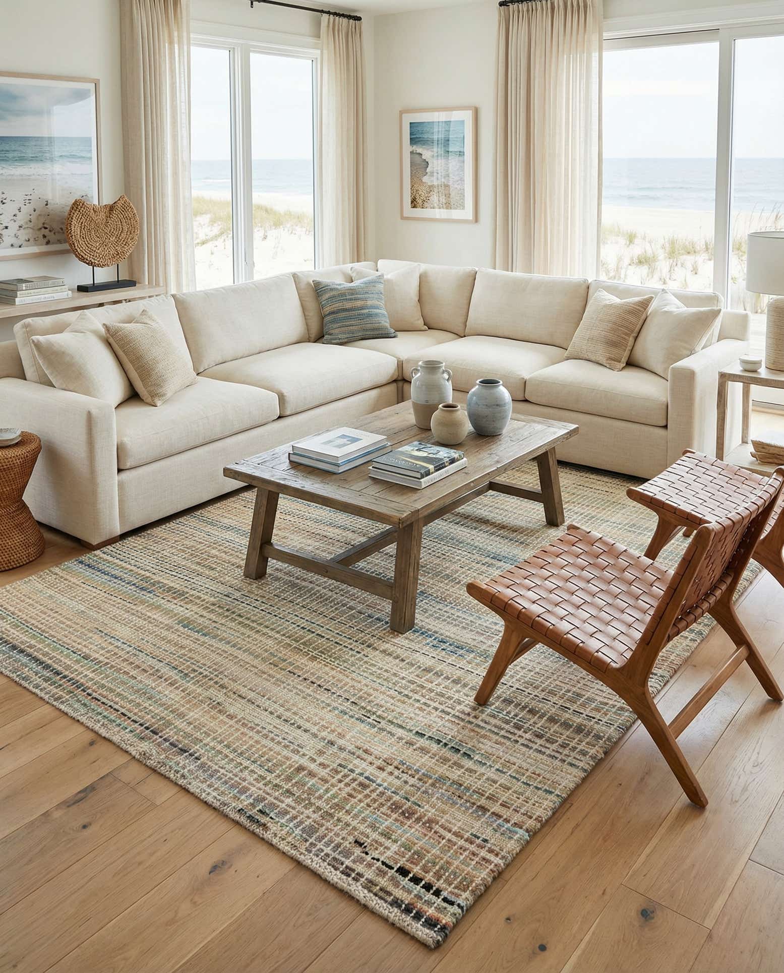 8' 5 x 9' 8 Hand Knotted Darya Wool Rug