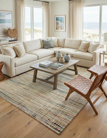 8' 5 x 9' 8 Hand Knotted Darya Wool Rug