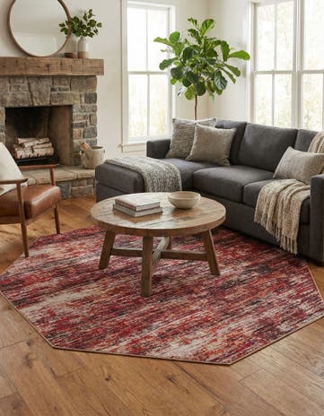 7' 7 x 7' 7 Asha Octagon Rug