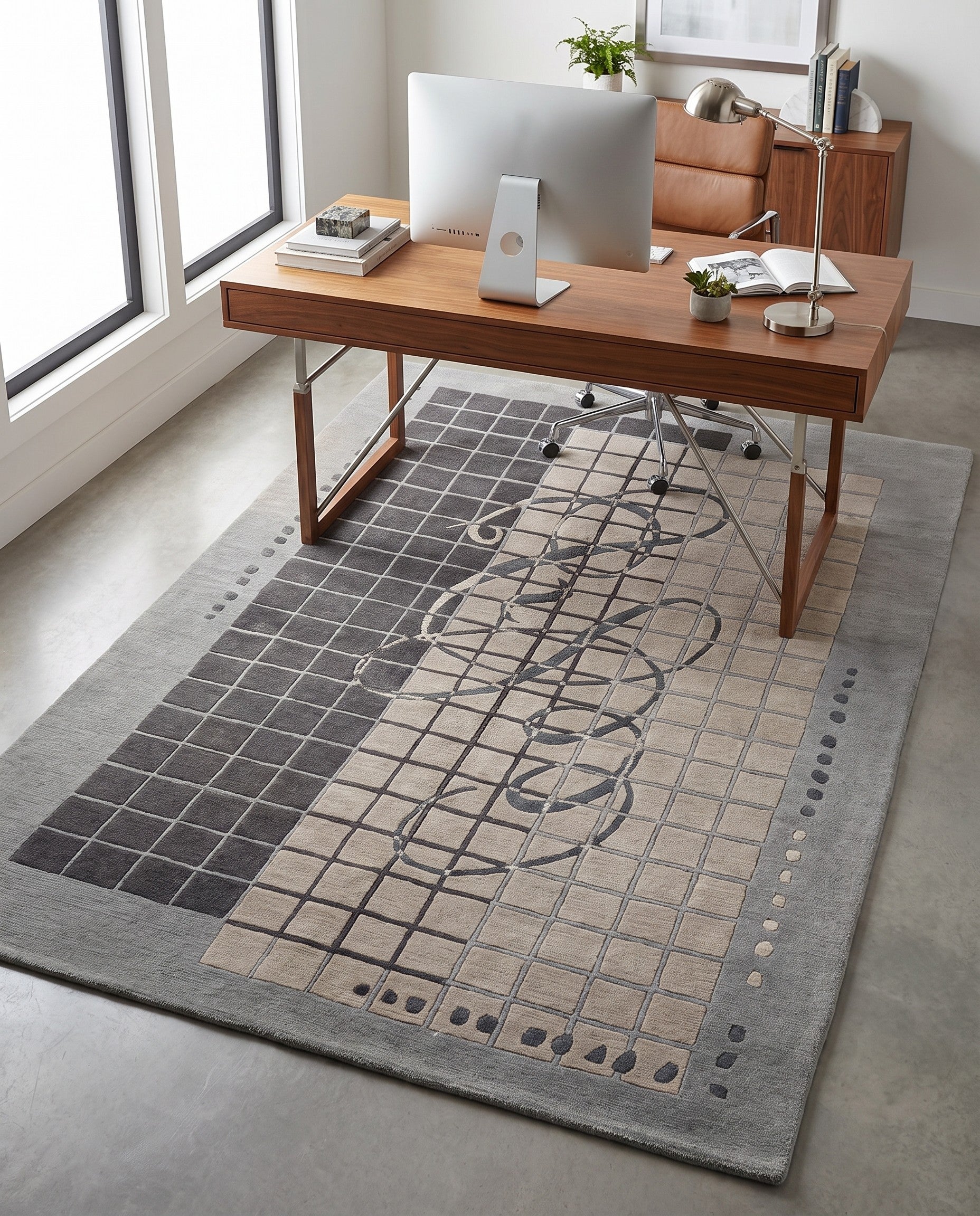 4' 7 x 6' 7 Hand Knotted Tibet Rug