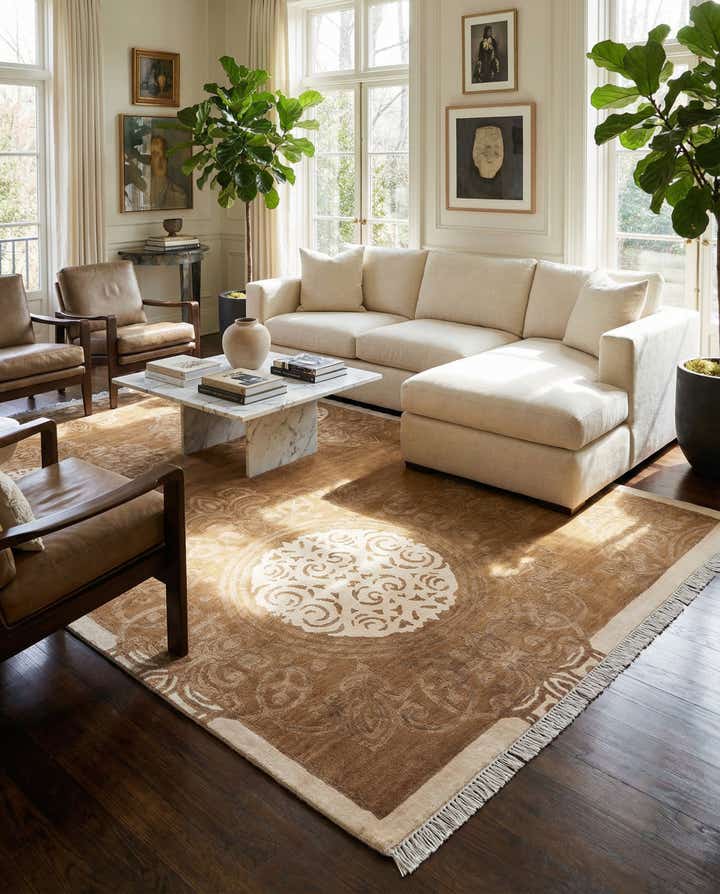 5' 7 x 8' 2 Hand Knotted Darya Wool Rug