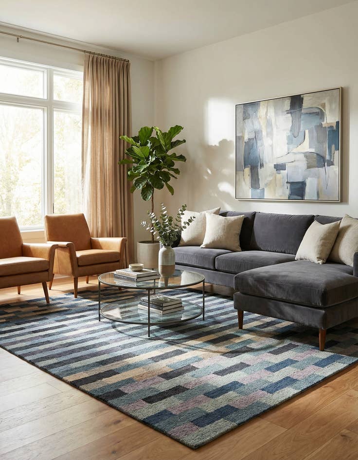 Detail image of  8' x 10' 1 Luna Wool Rug