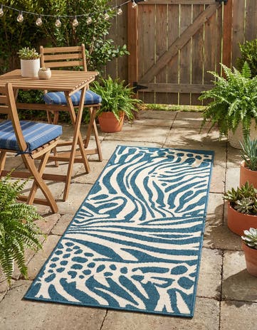 2' x 5' Easy-Clean Safari Indoor / Outdoor Runner Rug