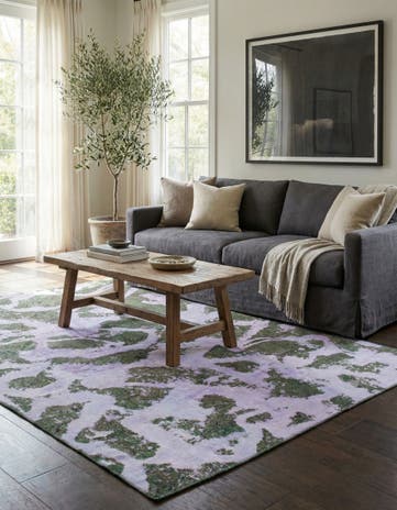5' 7 x 7' 9 Hand Knotted Ultra Vintage Persian Wool Rug