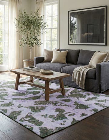 5' 7 x 7' 9 Hand Knotted Ultra Vintage Persian Wool Rug