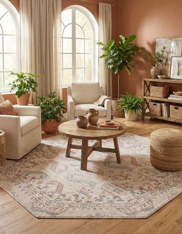 7' 10 x 7' 10 Deepa Octagon Rug