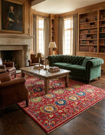 6' 8 x 10' 4 Hand Knotted Kazak Rug