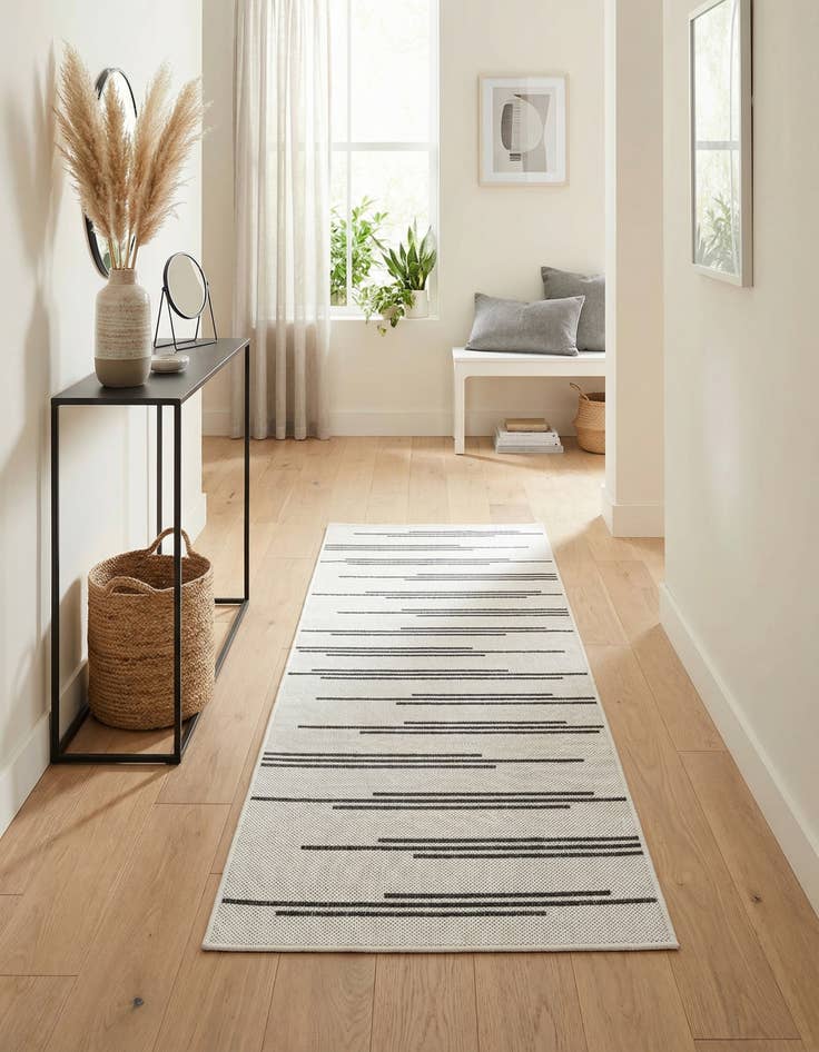 Detail image of  2' x 5' 3  Washable Modern Indoor / Outdoor Runner Rug