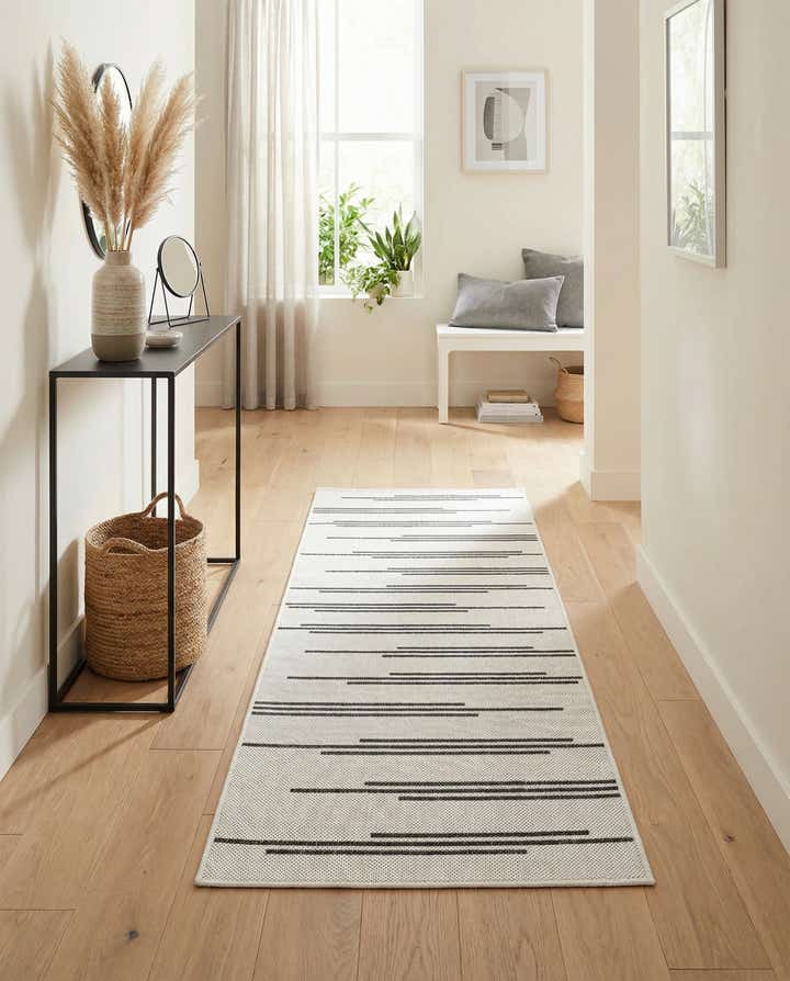 2' x 5' 3 Easy-Clean Modern Indoor / Outdoor Runner Rug