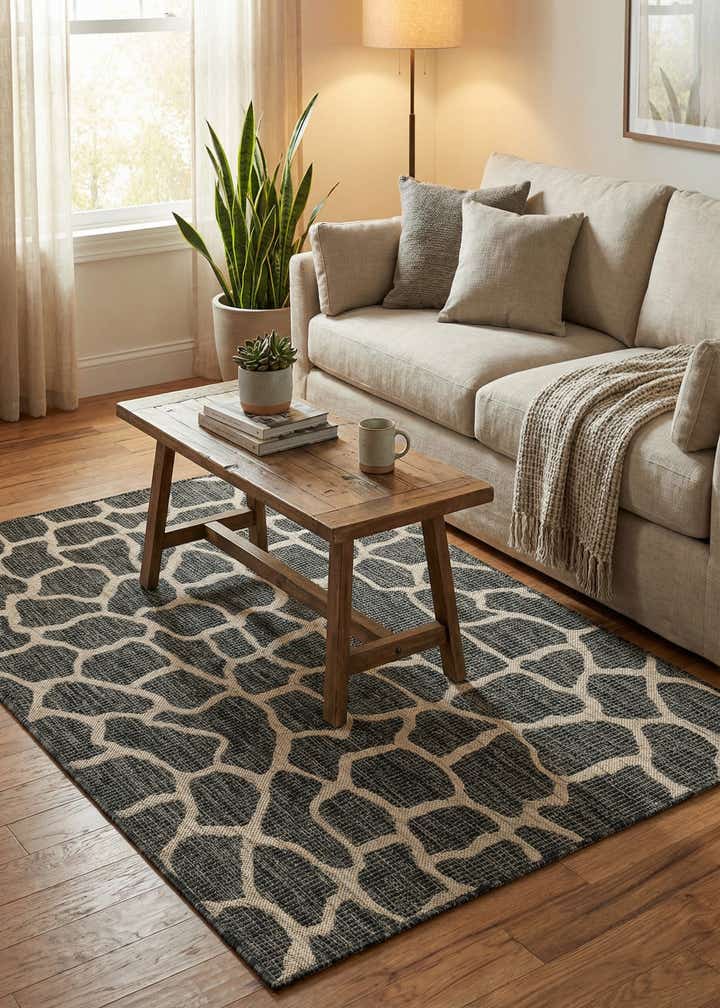 4' x 6' Easy-Clean Safari Indoor / Outdoor Rug