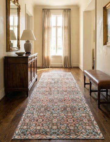 2' 9 x 8' 8 Hand Knotted Ultra Vintage Persian Wool Runner Rug