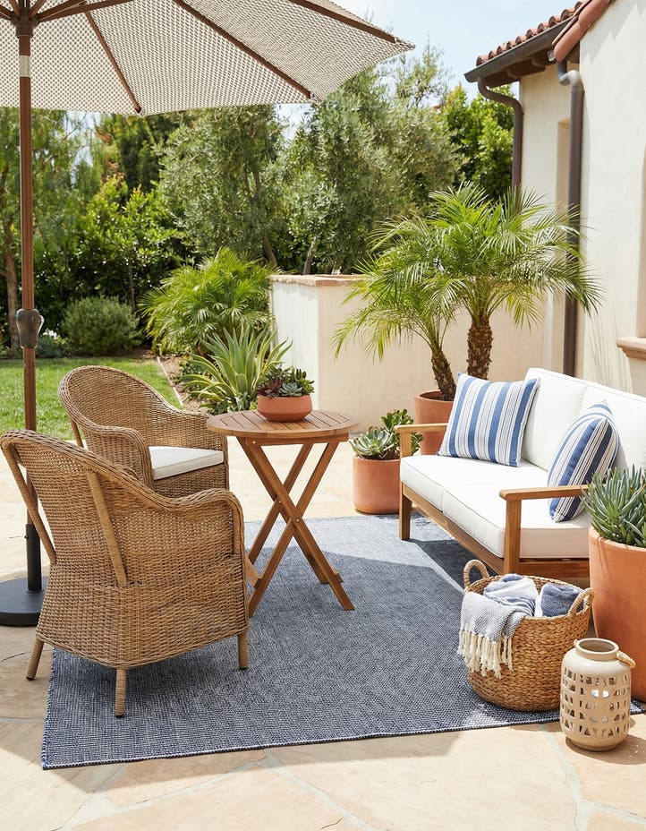 6' 1 x 9' Easy-Clean Jill Zarin Palm Springs...