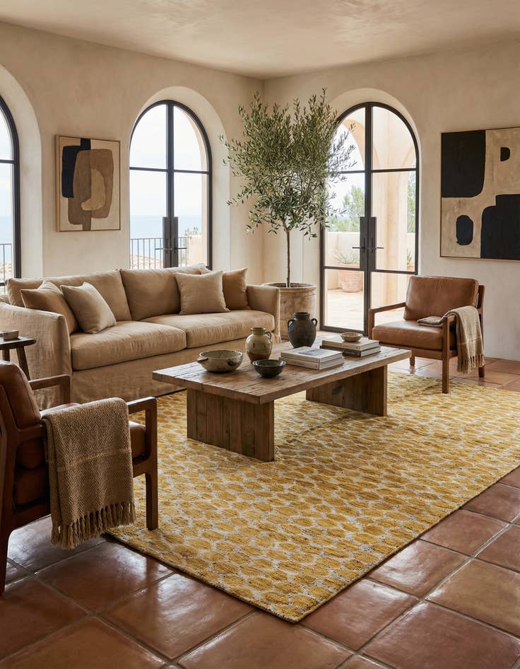 Detail image of 6' x 8' 10  Hand Knotted Moroccan Wool Rug