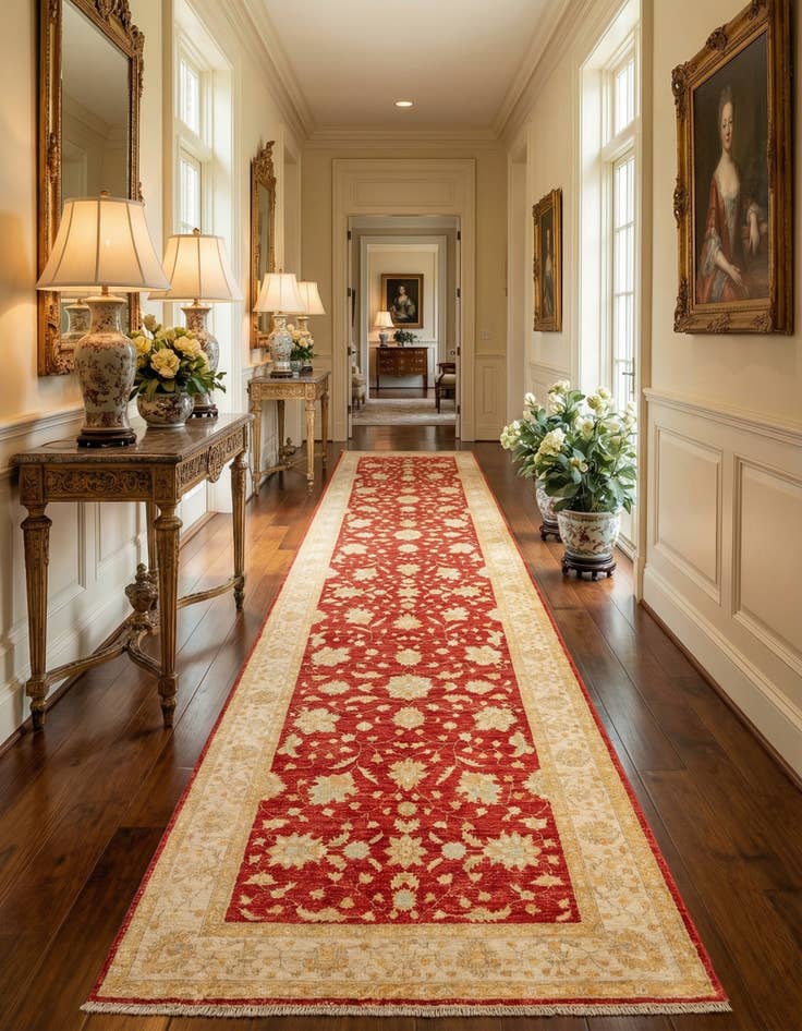 Detail image of 4' x 13' 5 Kaizar Wool Runner Rug