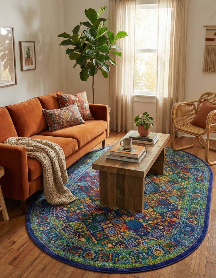 Detail image of 5' 3 x 8' Calypso Oval Rug