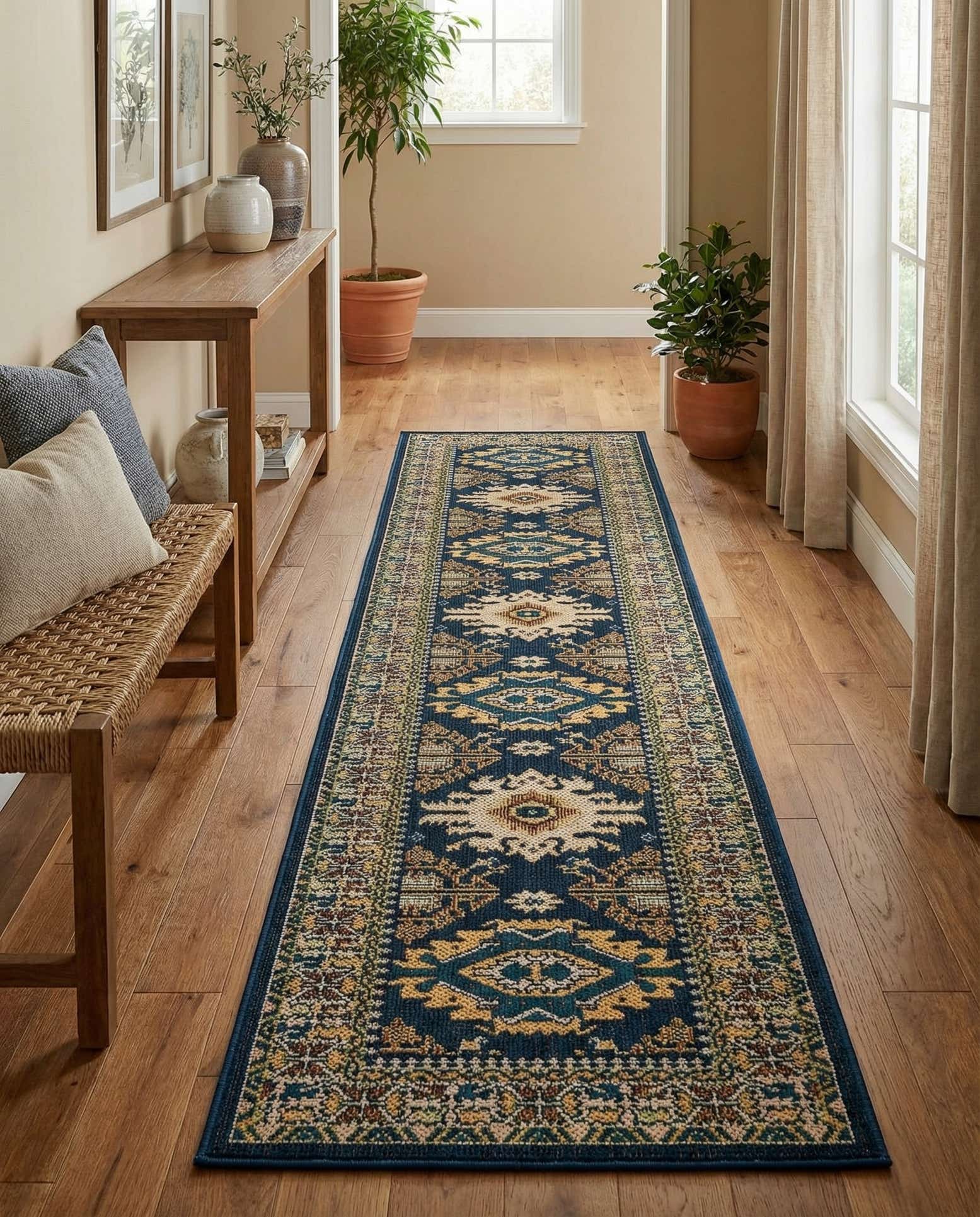 2' 7 x 12' Easy-Clean Baja Indoor / Outdoor Runner Rug