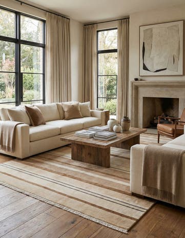 6' 7 x 9' 8 Hand Knotted Darya Wool Rug