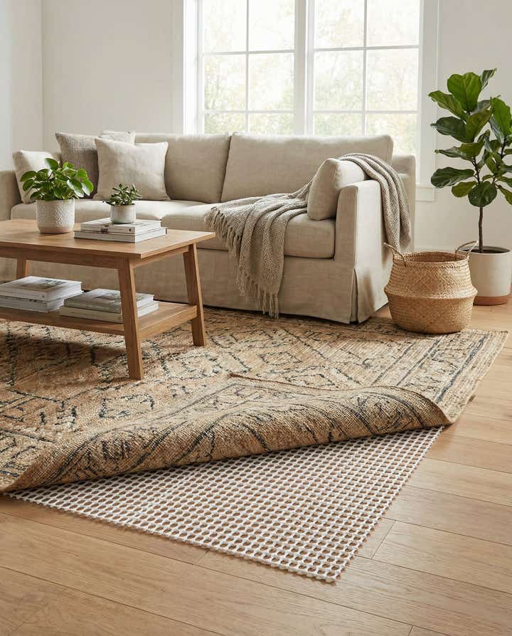 4' x 4' Square Non-Slip Rug Pad