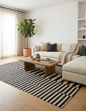 5' 11 x 7' 7 Hand Woven Kilim Modern Wool Rug