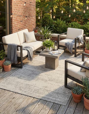 5' 3 x 8' Easy-Clean Modern Indoor / Outdoor Rug