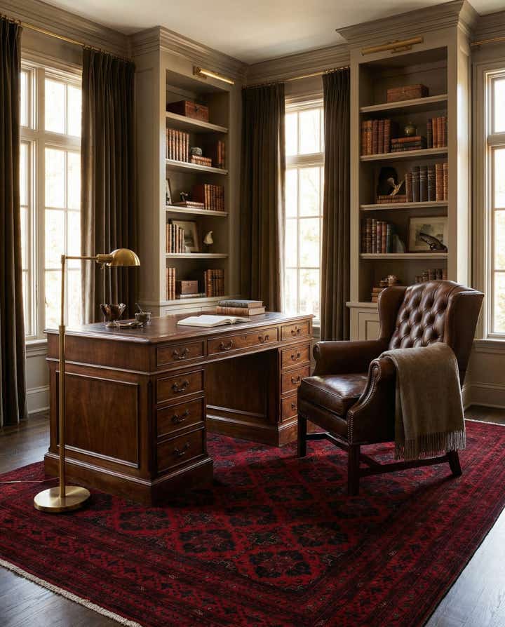 6' 8 x 9' 6 Hand Knotted Khal Mohammadi Wool Rug
