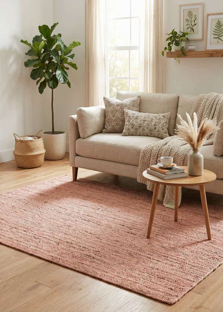 6' 1 x 9' Handmade Braided Jute Rug