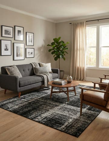 Black Laguna Rug