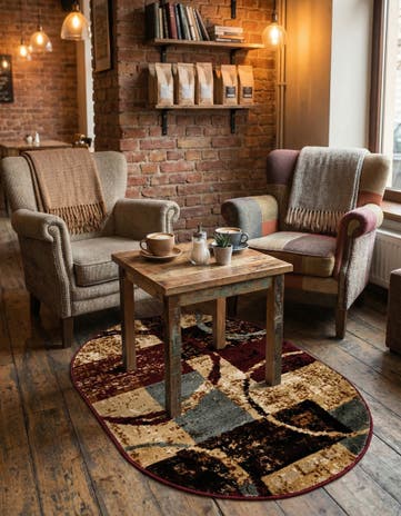 Cafe Oval Rug